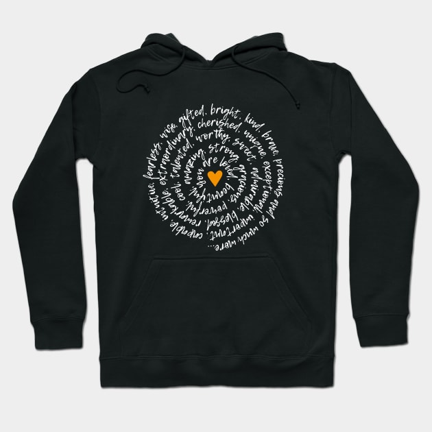 Kindness Spiral Hoodie by majoihart